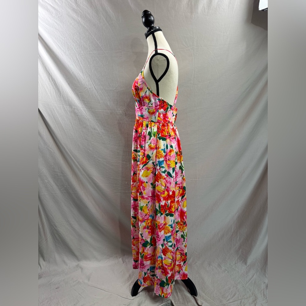 LAST ONE 🔥 Floral Midi Dress With Side Slit - Picture 7 of 8